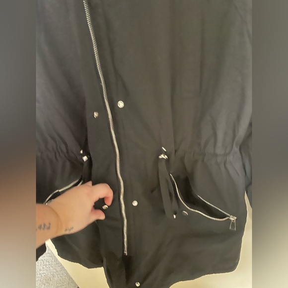 ✨Royal Matrix Black Fur Lined Coat Size 12 - Picture 8 of 16